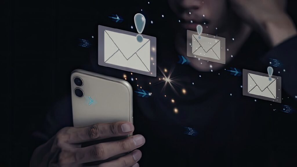 SMS falso de multa de la DGT sms fraudulento de multa de la dgt en móvil con mensajes falsos y phishing