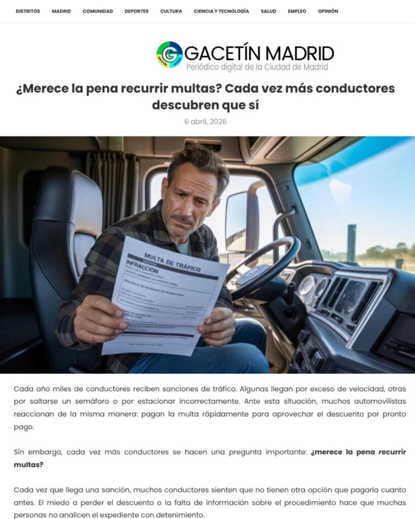 ¿Merece la pena recurrir multas? Cada vez más conductores descubren que sí