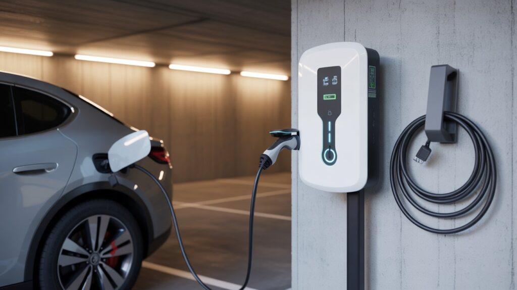 Punto de recarga de coche eléctrico