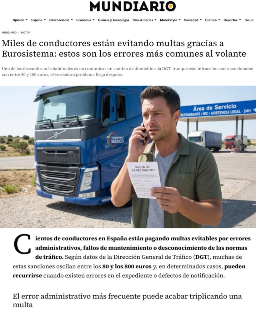 Miles de conductores están evitando multas gracias a Eurosistema